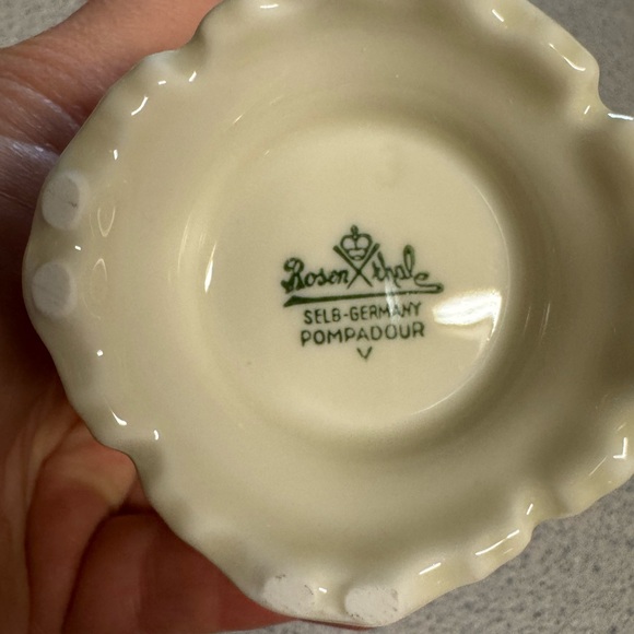Rosenthal Courtship Creamer 4 3/8” pompadour selb germany - Picture 3 of 6